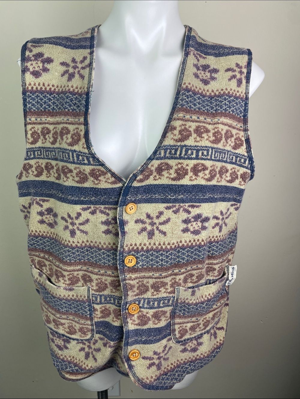 Vintage Arizona Jean Co Reversible Vest Button Front - Picture 11 of 16